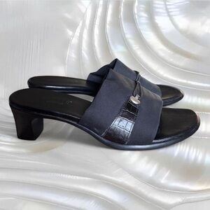 Y2K Leather Sandal Heels